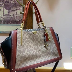 Coach Bowling Leather Bag 2 Straps Included